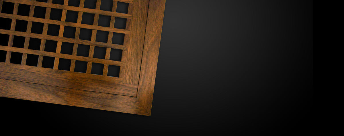 EGG CRATE FLUSH MOUNT - WOOD VENTS